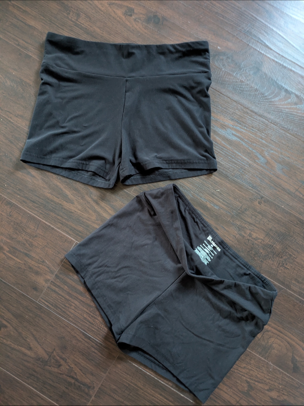 No Boundaries Black Women's Bike Shorts - 2 Pack
